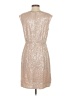 J.Crew 100% Viscose Metallic Silver Cocktail Dress Size 4 - photo 2