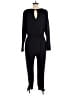 White Birch Solid Black Jumpsuit Size M - photo 2