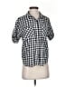 Levi's Checkered-gingham Black Short Sleeve Blouse Size S - photo 1