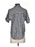 Levi's Checkered-gingham Black Short Sleeve Blouse Size S - photo 2