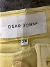 Dear John Color Block Yellow Jeans Size 25 waist - photo 4