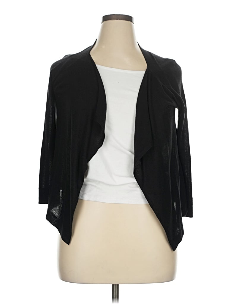 Pre-owned Worthington Cardigan Sweater In Black