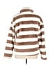 Coeur De Vague Stripes Brown White Pullover Sweater Size XL - photo 2