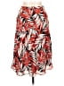 Charter Club 100% Silk Tropical Red Silk Skirt Size 10 - photo 1