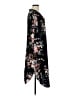 Shein 100% Polyester Floral Black Casual Dress Size M - photo 4