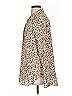 Pilcro 100% Viscose Animal Print Tan Long Sleeve Blouse Size S - photo 5