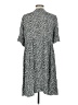 Unbranded 100% Polyester Print Gray Casual Dress Size L - photo 2
