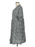 Unbranded 100% Polyester Print Gray Casual Dress Size L - photo 5