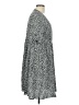 Unbranded 100% Polyester Print Gray Casual Dress Size L - photo 4