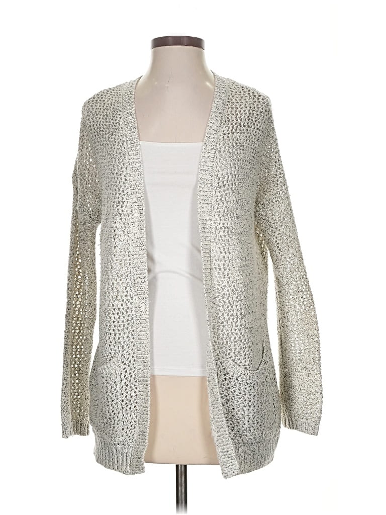 Pre-owned Garage Cardigan Sweater In Silver
