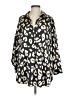 ee:some 100% Polyester Animal Print Black 3/4 Sleeve Blouse Size S - photo 1