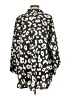 ee:some 100% Polyester Animal Print Black 3/4 Sleeve Blouse Size S - photo 2