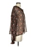 MNG Brown Long Sleeve Blouse Size 4 - photo 4