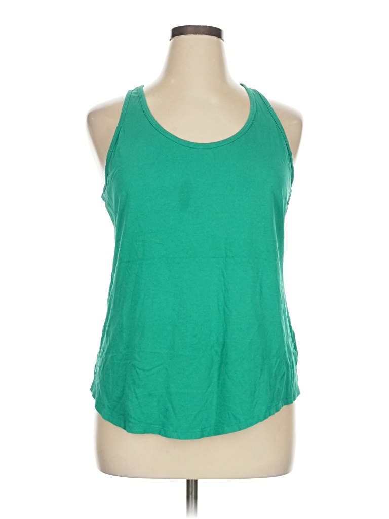 Pre-owned Universal Thread Sleeveless Top Green Halter Neckline Tops