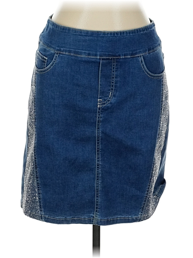 Pre-owned Ethyl Denim Skirt In Blue
