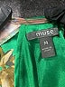 Muse 100% Polyester Print Green Casual Dress Size S - photo 7