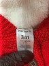 Carter's 100% Cotton Red Poncho 0-3 MO / 3 MO - photo 3