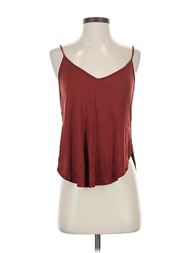Pre-owned Wet Seal Tank Top Burgundy Halter Neckline Tops