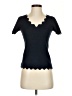Milly Black Short Sleeve Top Size P (petite) - photo 1