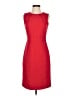 Ann Taylor 100% Polyester Solid Red Cocktail Dress Size 0 - photo 1