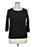 Elle Solid Black Pullover Sweater Size XL - photo 1