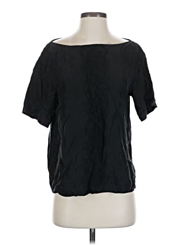 Theory Short Sleeve Silk Top (view 1)