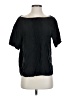 Theory 100% Silk Black Short Sleeve Silk Top Size S - photo 1