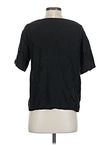 Theory Short Sleeve Silk Top (view 2)