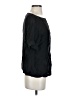 Theory 100% Silk Black Short Sleeve Silk Top Size S - photo 4