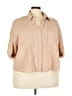 Cider 100% Polyester Tan 3/4 Sleeve Blouse Size 4X - photo 1