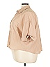Cider 100% Polyester Tan 3/4 Sleeve Blouse Size 4X - photo 5