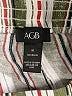 AGB 100% Rayon Stripes Green Casual Pants Size M - photo 7
