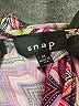 Snap Chevron-herringbone Purple Cocktail Dress Size M - photo 6