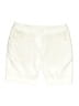 Adidas 100% Polyester Solid Ivory Shorts Size 2 - photo 1