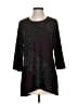 Christopher & Banks Black 3/4 Sleeve Top Size S - photo 1