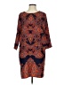 Joe Fresh 100% Polyester Paisley Orange Casual Dress Size 4 - photo 1