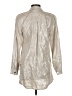 Per Se By Carlisle Metallic Silver Ivory Blazer Size 2 - photo 2