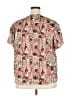 Unbranded 100% Polyester Silver Short Sleeve Blouse Size 2X - photo 2