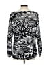 Isabella Rodriguez Animal Print Silver Long Sleeve Blouse Size L - photo 2