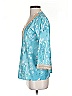 Made With Love Teal 3/4 Sleeve Blouse Size S - photo 5