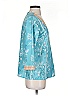 Made With Love Teal 3/4 Sleeve Blouse Size S - photo 4