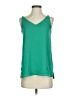 Reitmans 100% Polyester Green Sleeveless Blouse Size XS - photo 1