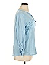 Soho 100% Rayon Blue Long Sleeve Blouse Size XL - photo 4