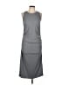 Venus Solid Gray Casual Dress Size L - photo 1
