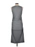 Venus Solid Gray Casual Dress Size L - photo 2