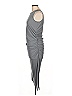 Venus Solid Gray Casual Dress Size L - photo 5