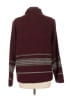 Christopher & Banks Stripes Marled Solid Burgundy Coat Size L - photo 2