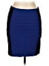 Express Color Block Blue Casual Skirt Size 10 - photo 1