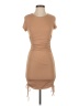 Hello Molly Solid Tan Casual Dress Size XS - photo 1
