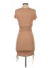 Hello Molly Solid Tan Casual Dress Size XS - photo 2